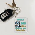 thumbnail image 4 of Siberian Husky Dad Like a Regular Dad Only Cooler Happy Father's Day Acrylic Keychain Husky Dog Lover Gifts Collar Charm Tag Keyring - 02007, 4 of 5