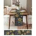 thumbnail image 3 of nqOlkjepod Retro Sunflower Table Runner 72 Inches Long Farmhouse Dress Scarves, Spring Summer Farmhouse Floral Butterfly Dining Tablerunner for Coffee Table/Kitchen Island/Party Décor, 14" x 72", 3 of 8