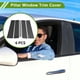 thumbnail image 2 of Moldura de ventana del pilar de la puerta Unique Bargains para Chevy Suburban 2021-2023 Patrón de fibra de carbono negro Sticker anti rasguños para los postes del pilar 6 piezas, 2 of 7