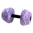 thumbnail image 3 of Luwecf Aquatic Exercise Dumbbell Men Women Professional Portable EVA Water Dumbbell Purple White, 3 of 9