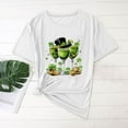 thumbnail image 4 of Craaazy Women's Printed St. Patrick's Day T-Shirt Short Sleeved Round Neck Pullover Casual Tops Gifts, 4 of 5