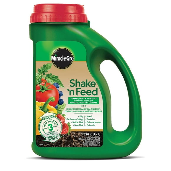 Miracle-Gro Shake N Feed Tomato, Fruits & Vegetables Plant Food - 2.04kg