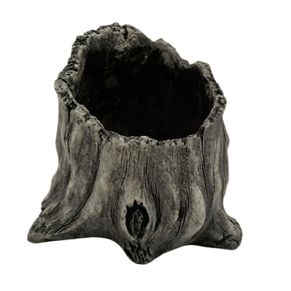 Artificial Tree Stumps Vase Decorative Planter Pots Barks Flower Pots Bucket for Plant Rustics Creative Cactus