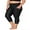 Line-Black, variant on Charmo Plus Size Swim Bottoms for Womens High Waisted Swim Capris Long Swim Shorts