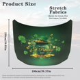 thumbnail image 7 of Uorisanigo St. Patrick's Day Jar of Gold Coins Auto Hood Cover Fashion Elastic Car Bonnet Banner Removable Hood Wrap Women Men Automotive Exterior Accessories Gift for Holiday, 7 of 7
