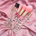 thumbnail image 5 of Juego de brochas de maquillaje Sailor Moon: juego de 8 brochas de maquillaje cosmético, kit de herramientas profesional, color rosa, 5 of 5