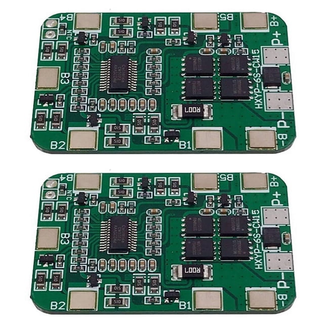 2X 6S 25.2V 20A Lithium Battery Board with Balancing for 25V Screwdriver and 24V Battery Pack Use