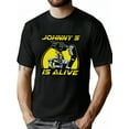 thumbnail image 1 of Johnny 5 es una película de robots de los 80, regalo creativo -1029, divertida camiseta de manga corta para hombre, negra, para adultos, hombres, mujeres, adolescentes, jóvenes y ocio., 1 of 8