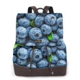 thumbnail image 1 of Balery Fresh Blueberries Mochila de Cuero para Mujeres, Gran Capacidad, Bolsa de Viaje Multifuncional, Mochila de Cuero y Bolsa de Hombro para Mujeres, 1 of 4