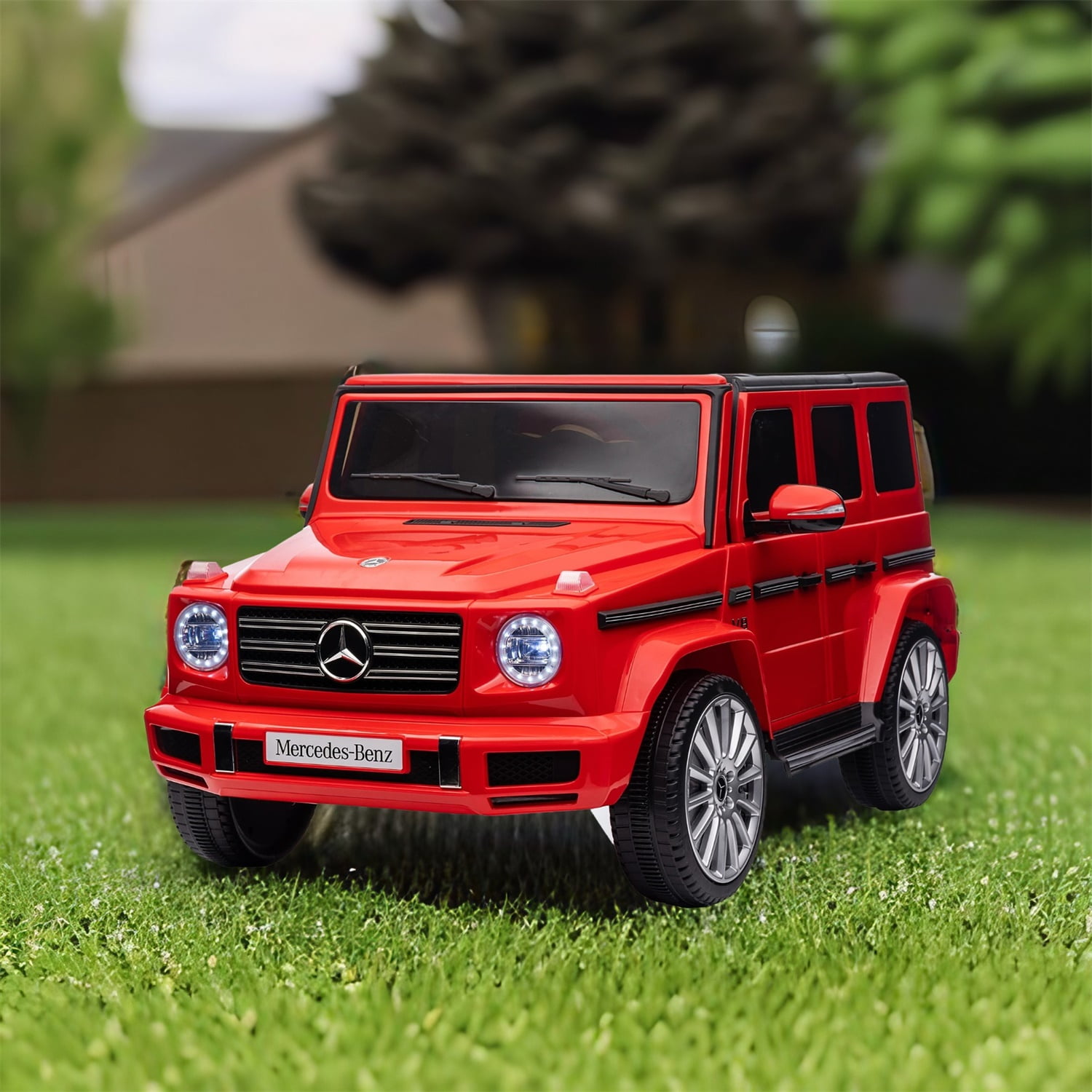 CIPACHO Kids Ride On Cars, Licensed Mercedes-Benz G500, 24V Battery Powered Toy for Kids with 2.4GHz Remote Control, Red
