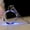 Clear, variant on Crystal carved keychain LED color luminous pendant 4S store gift