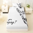 thumbnail image 3 of Erosebridal Cartoon Donkey Twin Sheet Sets for Kid, Cute Animal Bedding, 3pcs, 3 of 5