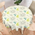 thumbnail image 2 of Mid Century Modern Tablecloth, 1950s Vintage Style Atomic Science Background Vintage Atomic Stars Pattern Table Cloth for Home Kitchen Dining Room Holiday Picnic Party, Round(60x60in), 2 of 6