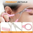 thumbnail image 3 of Estbridge Eyebrow Trimmer Scissor  2 in 1 Eyebrow Scissors with Comb Stainless Steel Professional Eyebrow Trimmer  Eyebrow Cutter Hair Removal Eyebrow Scissors Makeup Tool for Men Women (, 3 of 8