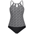 thumbnail image 3 of Hilor Women's Tankini Swimsuits High Neck Two Piece Bathing Suits Keyhole Swimwear Tankini, 3 of 7