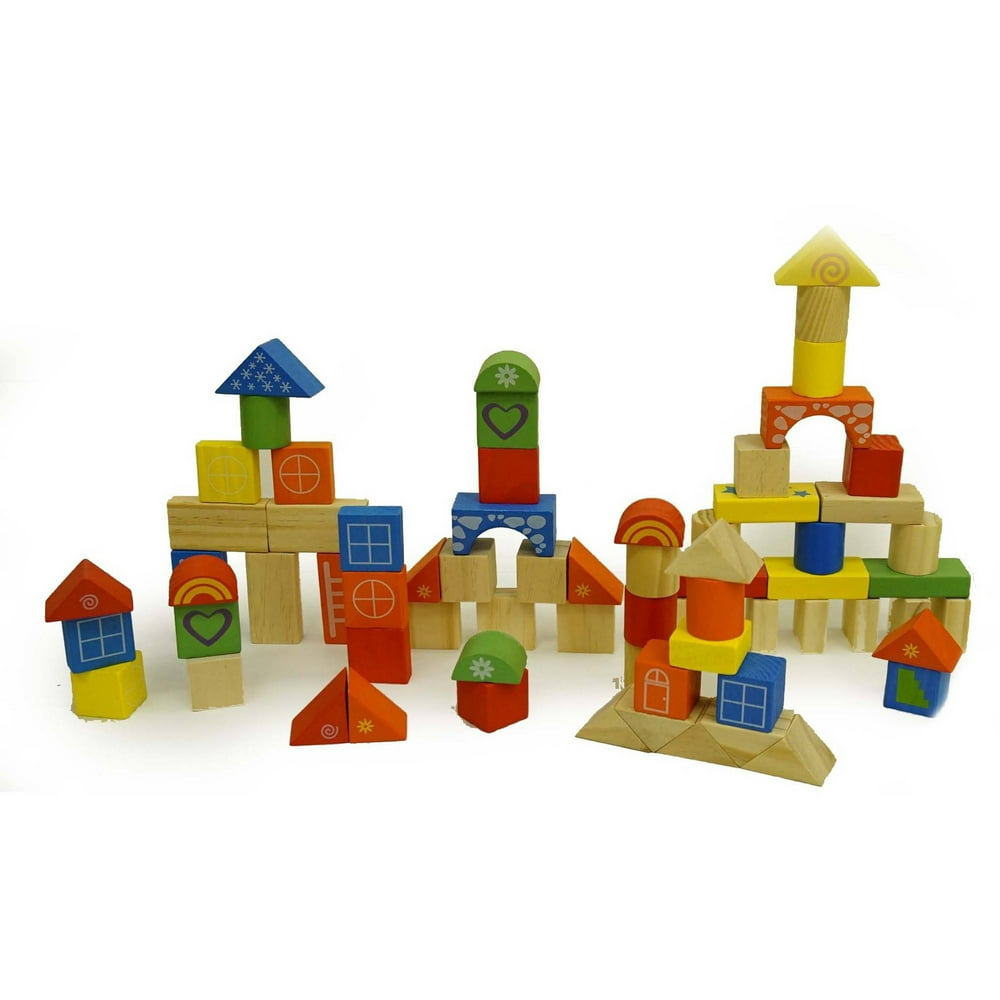 70Piece Wood Block Set