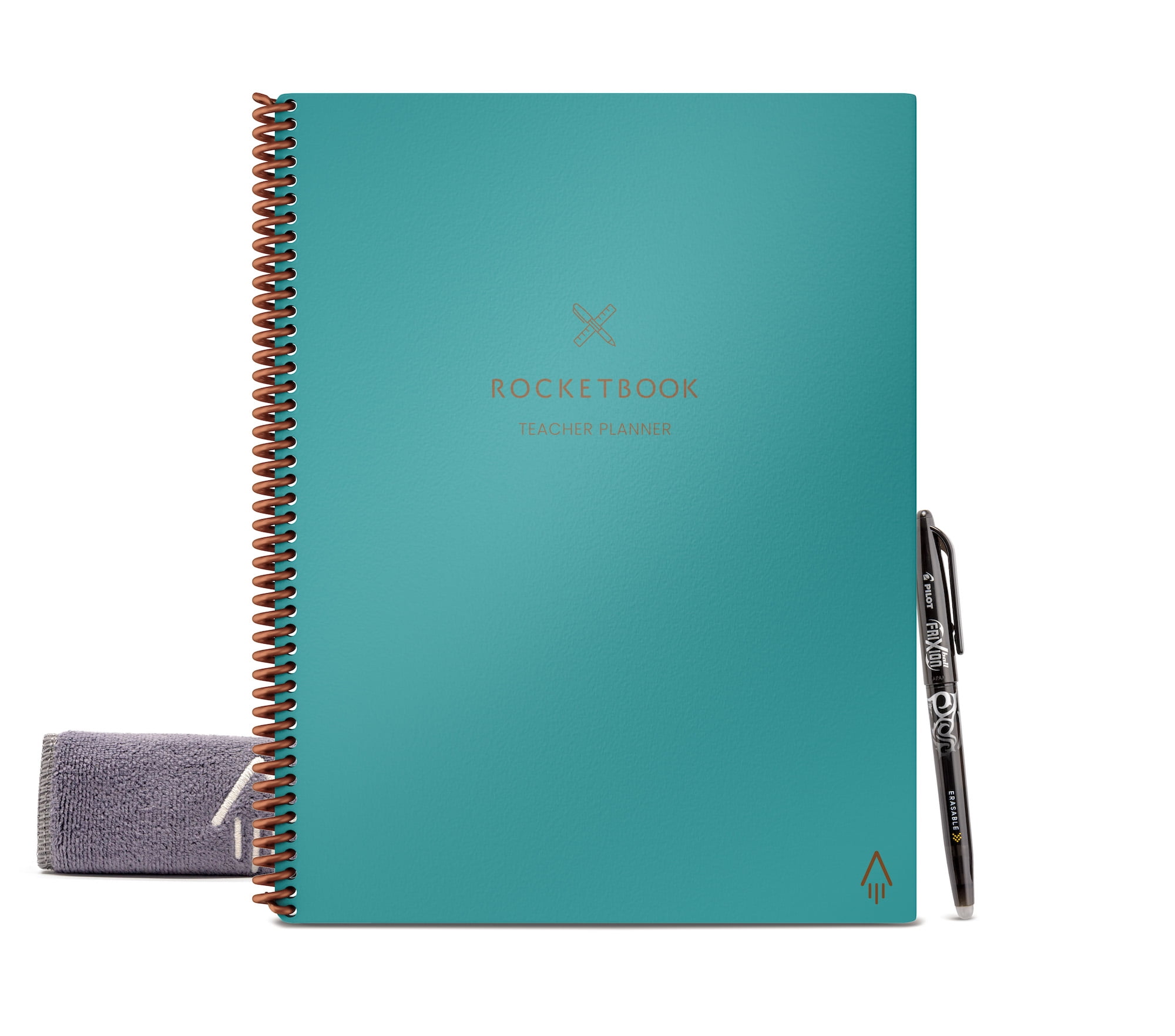 Rocketbook Teacher Planner Smart Reusable Notebook Teal Letter