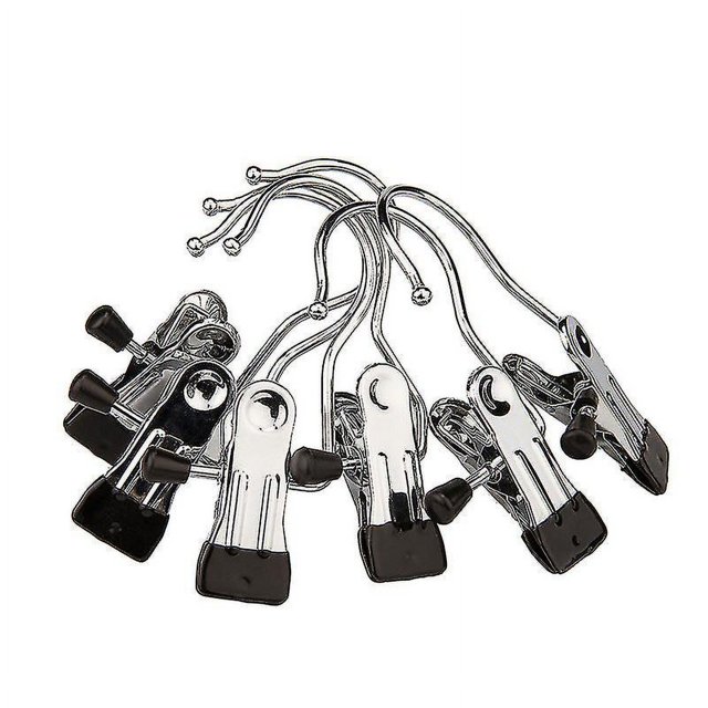 Jinyi Portable Laundry Hook Boot Clip/less Steel Clothespin, Closet Izer H Clips 8pcs