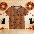 thumbnail image 6 of HAJWOH Halloween Shirts for Toddler Kids Girls 3/4 Sleeve Funny Graphic T-Shirt Casual Crewneck Tunic Tops Halloween Clothing, 6 of 7