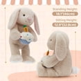 thumbnail image 4 of MorisMos 18" Bunny Stuffed Animals Rabbit Plushies Toy for Birthday Gift, 4 of 8