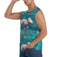 thumbnail image 3 of Pofeuu Flowers in Glass Vase Print Men's Muscle T-Shirt, Sleeveless, Muscle Tank, Classic Muscle Tee Top For Men Casual Sleeveless Muscle T-Shirt Trendy Clothes-Large, 3 of 7
