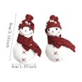 thumbnail image 3 of Qjidjing 2Pcs Christmas Tree Snowman Ornaments, Xmas Hanging Pendant Accessories, for Christmas Tree, Home Wall, Holiday Party Decor, 3 of 7