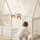 thumbnail image 3 of Cuna móvil para bebés, juguete sensorial de techo, de madera, cielo estrellado de arcoíris, caqui, 3 of 5