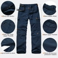 thumbnail image 4 of liyiyiyia Men Outdoor Convertible Hiking Pants with Belt Lightweight Quick Dry Cargo Work Pants for Men, 4 of 8
