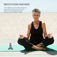 thumbnail image 5 of Animal Meditando Estado De Yoga Estatuilla De Gato Resina Adorno De Jardín Al Aire Libre Portátil Buda Zen Meditación Gato Piedra Gris Decoración Para Jardín Patio Patio Hogar Cubierta Moyic HA026929-01, 5 of 5