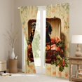 thumbnail image 3 of Homewish 3D Dachshund Teens Blackout Curtains Set of 2 (52x84 Each), Vintage French Rose Floral Window Curtains, Old Fashion Curtains and Drapes, Blackout Curtains Room Decor, 3 of 6