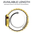 thumbnail image 4 of Compatible con Apple Watch Band38mm-40mm/ 42mm-44mm Reemplazo de correa de metal de acero inoxidable para Apple Watch Series 5/4/3/2/1 Xemadio 2033260-12, 4 of 9