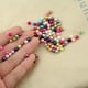 thumbnail image 5 of 500pcs cuentas de perlas de vidrio redondas hebras cuentas teñidas para la fabricación de collar de joyería, 5 of 5