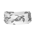 thumbnail image 3 of Wukai Hand Drawn Turtle Sports sweatband,Men & Women Sweatband Headband for Running, Cross Training, Racquetball, Working Out, 3 of 7