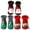 Black / Red / Grey, variant on Gymnture christmas 1 Pair of Christmas Children Socks Warm Footwear Slide-proof Floor Socks for Kid