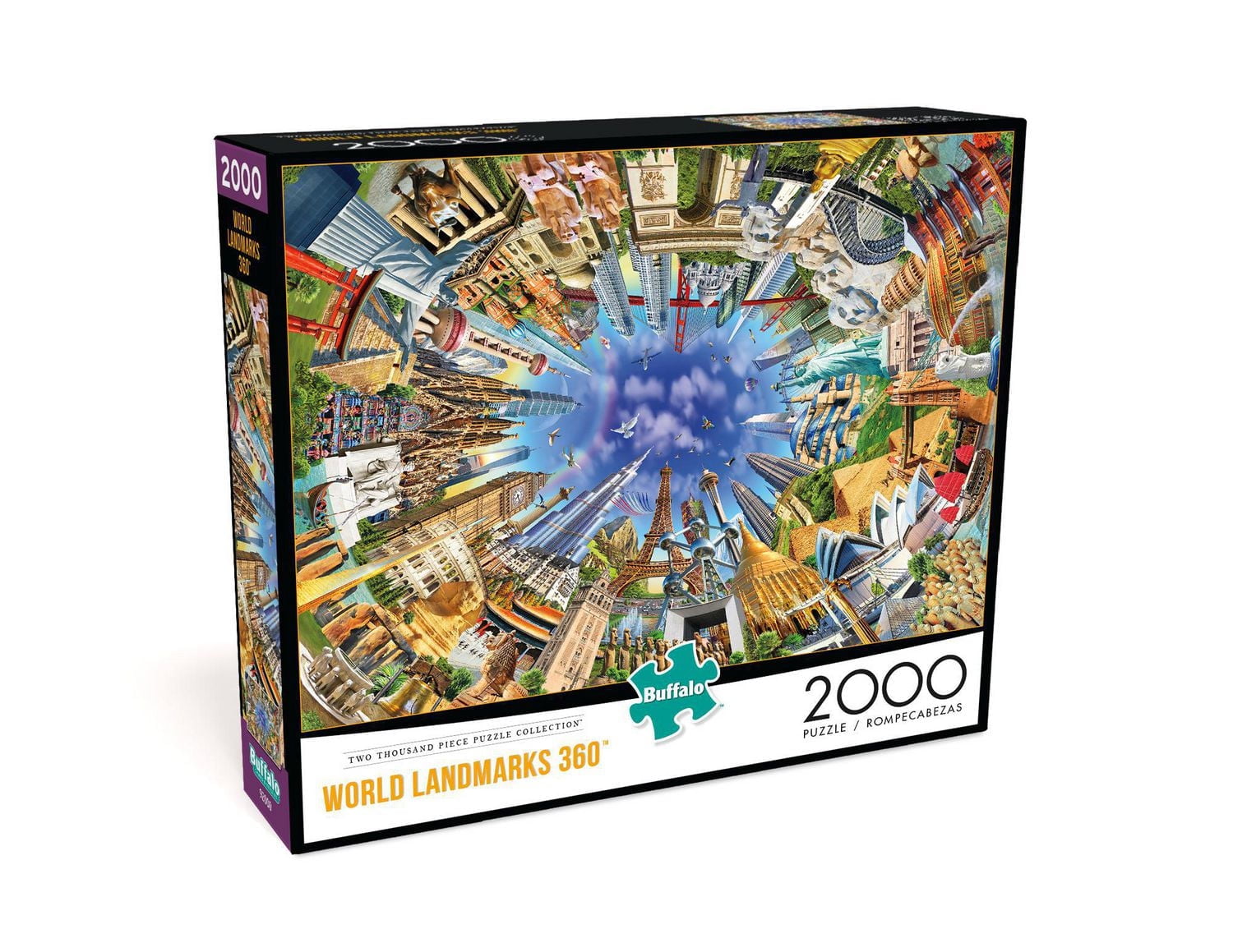 Buffalo Games World Landmarks 360 2000 Piece Jigsaw Puzzle