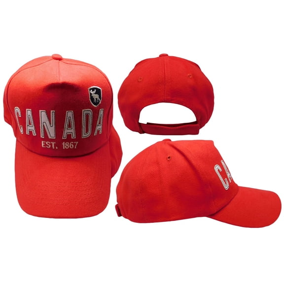 Canada Canadian Moose EST. 1867 Baseball Ball Cap Hat 3D embroidered