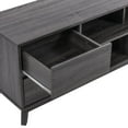 thumbnail image 5 of CorLiving Hollywood Mid-Century Modern Dark Gray Engineered Wood TV Stand with Drawers for Most TVs up to 85": Large Media Console, TV Stand for Living Room, Contemporary TV Console Cabinet, 5 of 14
