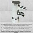 thumbnail image 4 of Westbrass D105QR-26 Round Lever 1/4-Turn Angle Stop 1/2" Copper x 3/8" Compression, Polished Chrome, 4 of 4
