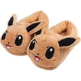 thumbnail image 3 of Pantuflas de felpa de Eevee lindas de dibujos animados marrones, pantuflas para el hogar, pantuflas de algodón de anime, pantuflas de invierno, 3 of 5