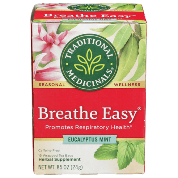 Pack of 2 - Traditional Medicinals Breathe Easy Tea 16 ct