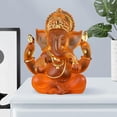 thumbnail image 3 of Estatuilla de , Fengshui Indio, Estatuas , Adornos para El Hogar, Manualidades, Blanco , Naranja perfecl Estatua de Buda de resina, 3 of 8