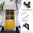 thumbnail image 3 of SYTHERS 40"x 32" Outdoor Window Awning, UV Front Door Patio Canopy for Snow Sunlight Protectio, Clear, 3 of 8