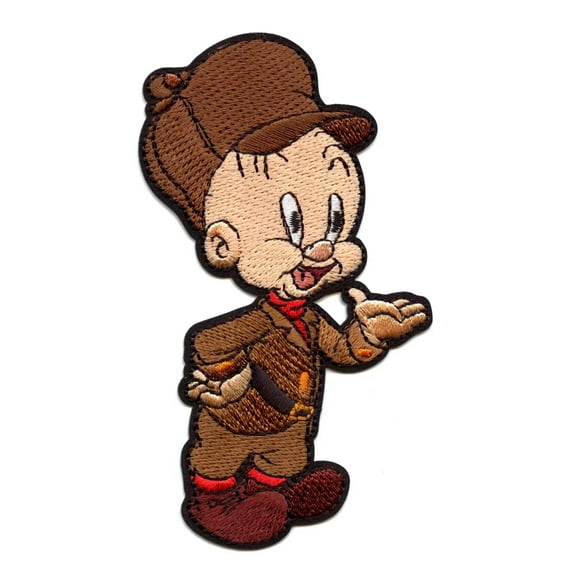 Official Looney Tunes Patch Elmer Fudd Embroidered Iron On