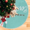 thumbnail image 5 of FMSHPON Easter Tree Skirt Colorful Eggs Bunny Xmas Christmas Tree Skirt Stand Mat for Holiday Party Decoration Indoor Outdoor 36 inches, 5 of 6