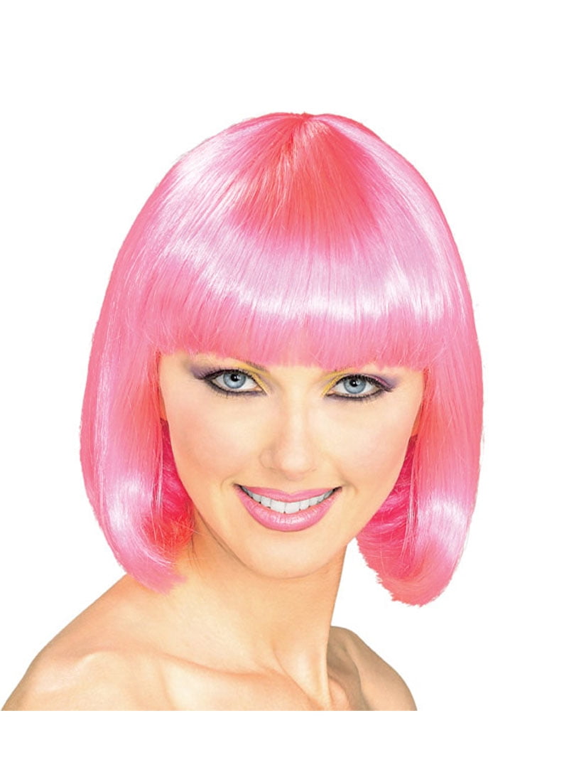 Economy Pink Bob Wig ~ ADULT/TEEN HALLOWEEN SHORT BOB COSTUME COSPLAY PARTY WIG 