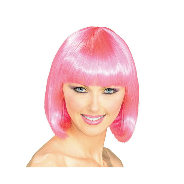 Hot Pink Super Model Wig, Pink - Walmart.com