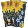 thumbnail image 2 of Coolnut Sunflowers Kitchen Dish Towels Set of 6,Dishcloths,Absorbent Soft Towels Hand Towels, Tea Towels,18" x 28", 2 of 6