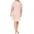 thumbnail image 2 of EZI Nightgowns for Women - Soft & Breathable Satin Night Gowns for Adult Women - Medium to Plus Size Womens Sleep Shirts - Knee-Length Nightgown, 2 of 7