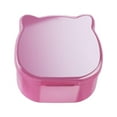 thumbnail image 3 of TISHITA Denture Case Leakproof Denture Bath Case Cup Mouthguard Storage Soaking Case Pink, 3 of 8
