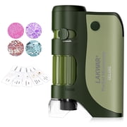 Pocket Microscope for Kids, Portable Handheld Microscope STEM Toy-Green